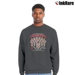 Men’s 2008 Philadelphia Phillies World Series Graphic Crewneck Sweatshirt in charcoal | Cozy Fabric, Clean Style