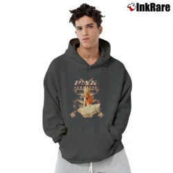 Men’s 2009 Pink Funhouse Tour Red Dragon Graphic Pullover Hoodie in charcoal | Cozy, Durable, Modern Fit