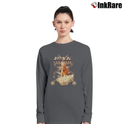 Women’s 2009 Pink Funhouse Tour Red Dragon Graphic Long-Sleeve Top in charcoal | Sleek, Versatile, All-Season
