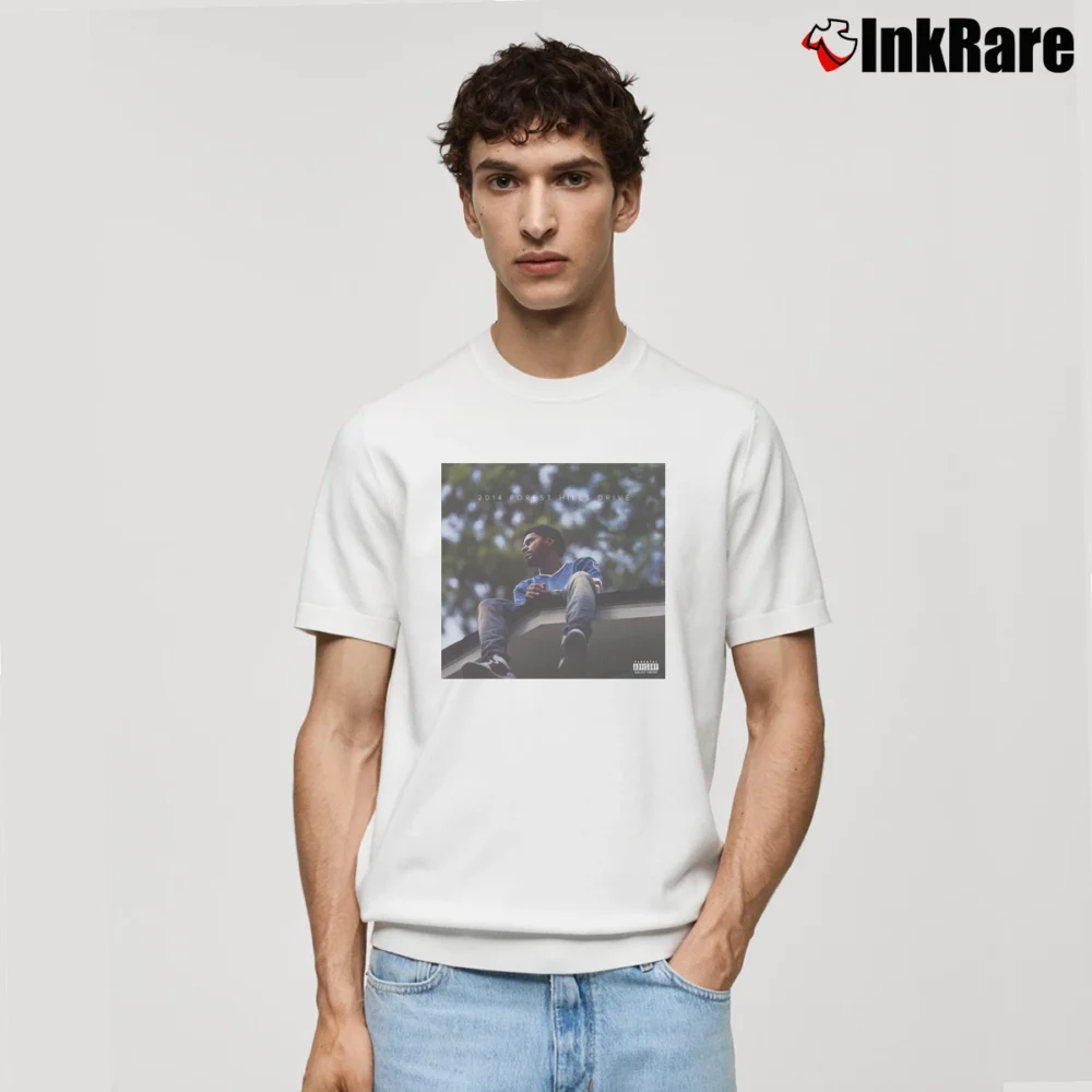 Men’s 2014 Forest Hills Drive J Cole Classic T-Shirt in white | Soft, Breathable Everyday Wear
