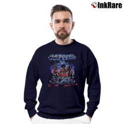 Men’s 2017 Playboi Carti Tour Rap Crewneck Sweatshirt in navy | Cozy Fabric, Clean Style