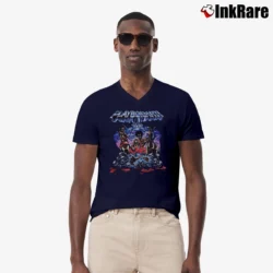 Men’s 2017 Playboi Carti Tour Rap V-Neck Tee in navy | Sharp, Breathable, Everyday Staple