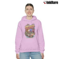 Women’s 2018 Daytona Bike Week Gator Cozy Hoodie in light pink | Warm, Structured, Stylish