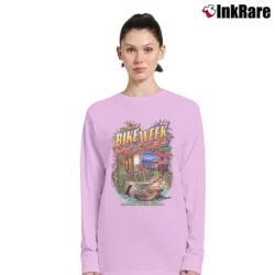 Women’s 2018 Daytona Bike Week Gator Long-Sleeve Top in light pink | Sleek, Versatile, All-Season