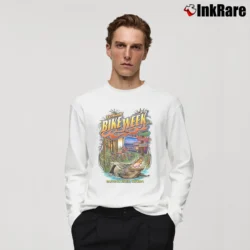 Men’s 2018 Daytona Bike Week Gator Long-Sleeve Shirt in white | Sleek, Lightweight, Year-Round Wear