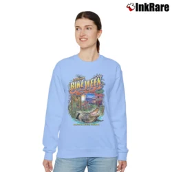 Women’s 2018 Daytona Bike Week Gator Relaxed Sweatshirt in light blue | Soft, Laid-Back Vibe