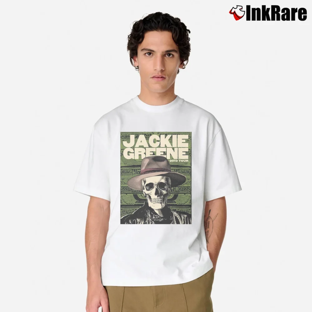 Men’s 2019 Jackie Greene Concert Tour Classic T-Shirt in white | Soft, Breathable Everyday Wear