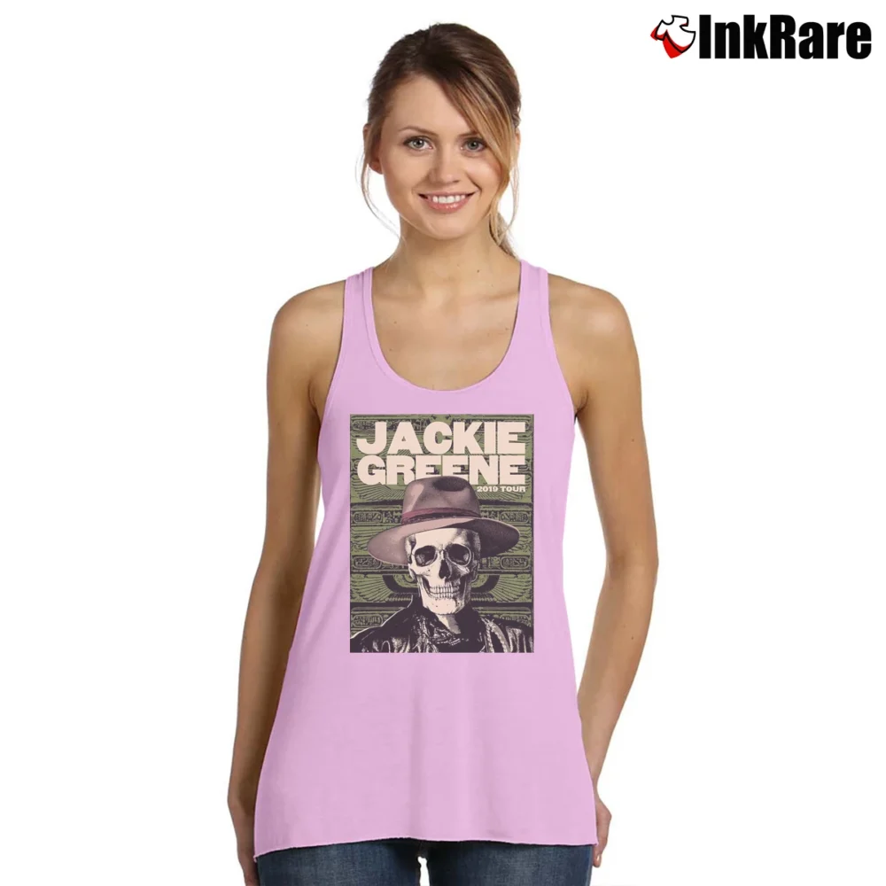 Women’s 2019 Jackie Greene Concert Tour Tank Top in light pink | Lightweight, Movement-Friendly