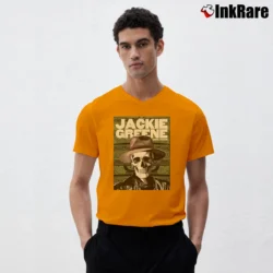 Men’s 2019 Jackie Greene Concert Tour V-Neck Tee in orange | Sharp, Breathable, Everyday Staple