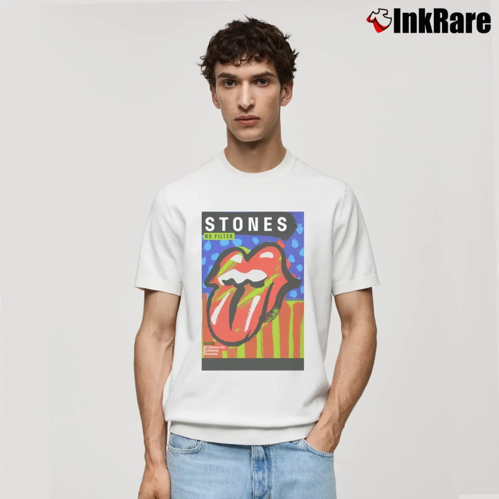 Men’s 2019 Rolling Stones No Filter Classic T-Shirt in white | Soft, Breathable Everyday Wear