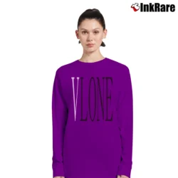 Women’s 2019 Vlone Red Big V Loose Long-Sleeve Top in purple | Sleek, Versatile, All-Season