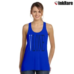 Women’s 2019 Vlone Red Big V Loose Tank Top in royal blue | Lightweight, Movement-Friendly