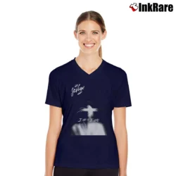 Women’s 21 Savage I Am I Was V-Neck Tee in navy | Chic Neckline, Soft Texture