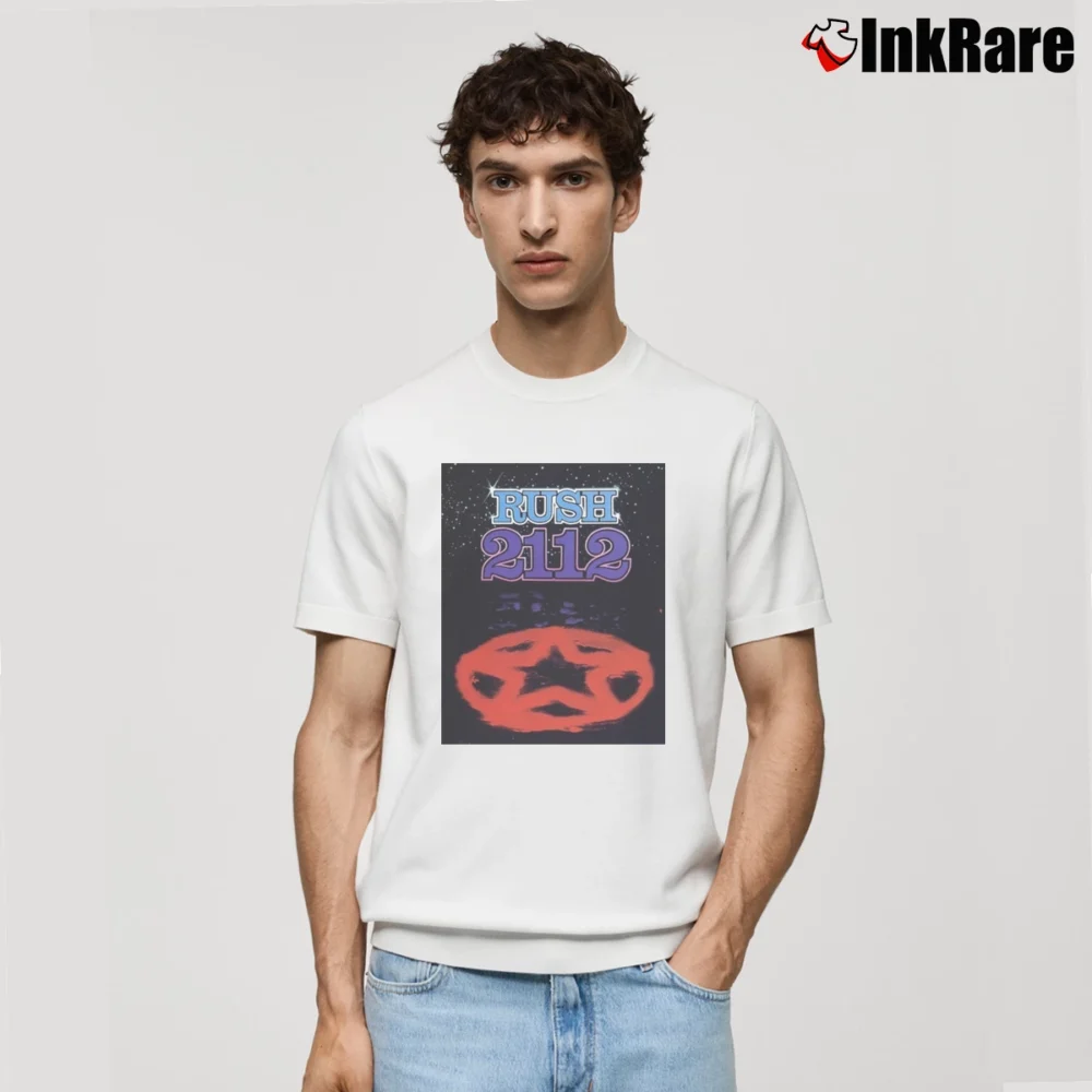 Men’s 2112 Rush Album Cover Classic T-Shirt in white | Soft, Breathable Everyday Wear