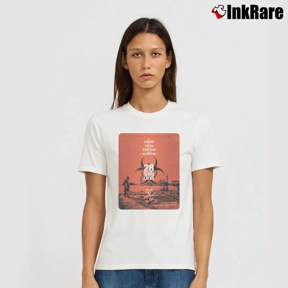 Women’s 28 Years Later Movie Poster T-Shirt in white | Soft, Flattering Fit