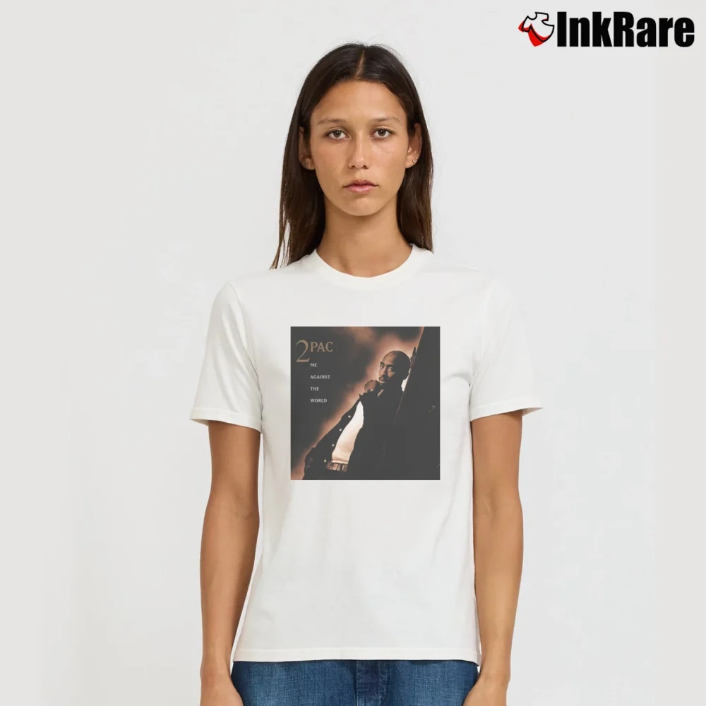 Women’s 2Pac Me Against The World Signature T-Shirt in white | Soft, Flattering Fit