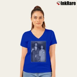 Women’s 2pac Snoop Doggy Dogg Tupac Shakur Westside Hip Hop Rap V-Neck Tee in royal blue | Chic Neckline, Soft Texture