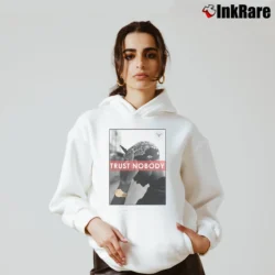 Women’s 2Pac Trust No One Tupac Biggie Cozy Hoodie in white | Warm, Structured, Stylish