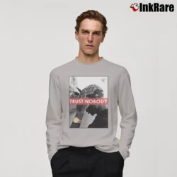 Men’s 2Pac Trust No One Tupac Biggie Long-Sleeve Shirt in sport grey | Sleek, Lightweight, Year-Round Wear