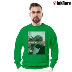Men’s 2Pac Trust No One Tupac Biggie Crewneck Sweatshirt in irish green | Cozy Fabric, Clean Style
