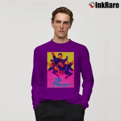Men’s 3 Ninjas 1992 Poster Long-Sleeve Shirt in purple | Sleek, Lightweight, Year-Round Wear