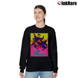 Women’s 3 Ninjas 1992 Poster Relaxed Sweatshirt in black | Soft, Laid-Back Vibe