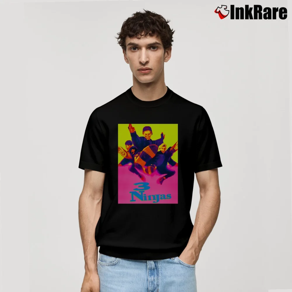 Men’s 3 Ninjas 1992 Poster Classic T-Shirt in black | Soft, Breathable Everyday Wear