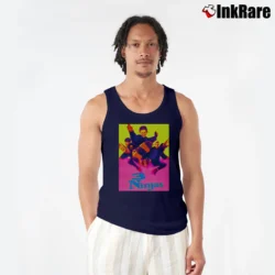 Men’s 3 Ninjas 1992 Poster Tank Top in navy | Breathable, Active-Friendly Design