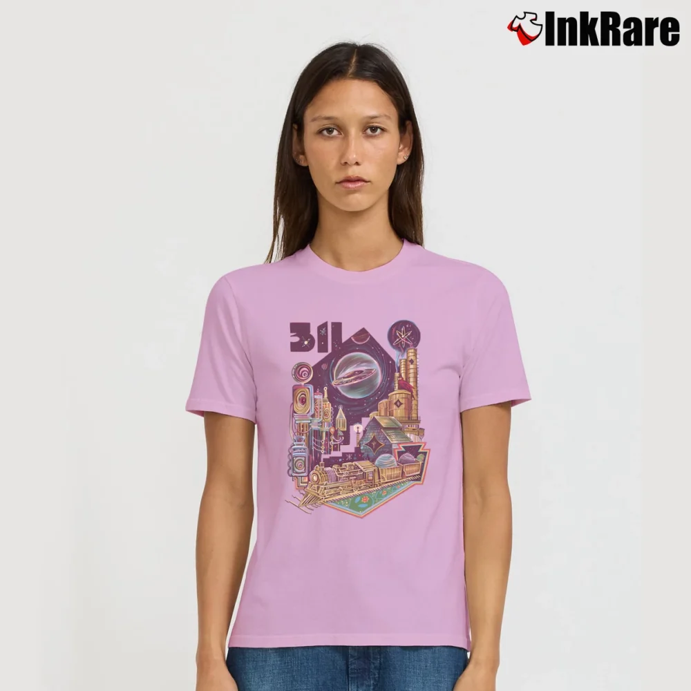 Women’s 311 Band Mckees Rocks Signature T-Shirt in light pink | Soft, Flattering Fit