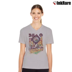 Women’s 311 Band Mckees Rocks V-Neck Tee in sport grey | Chic Neckline, Soft Texture