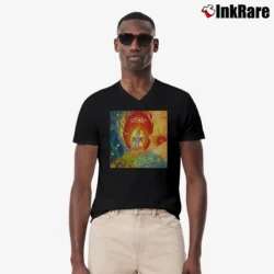Men’s 311 Golden Sunlight V-Neck Tee in black | Sharp, Breathable, Everyday Staple