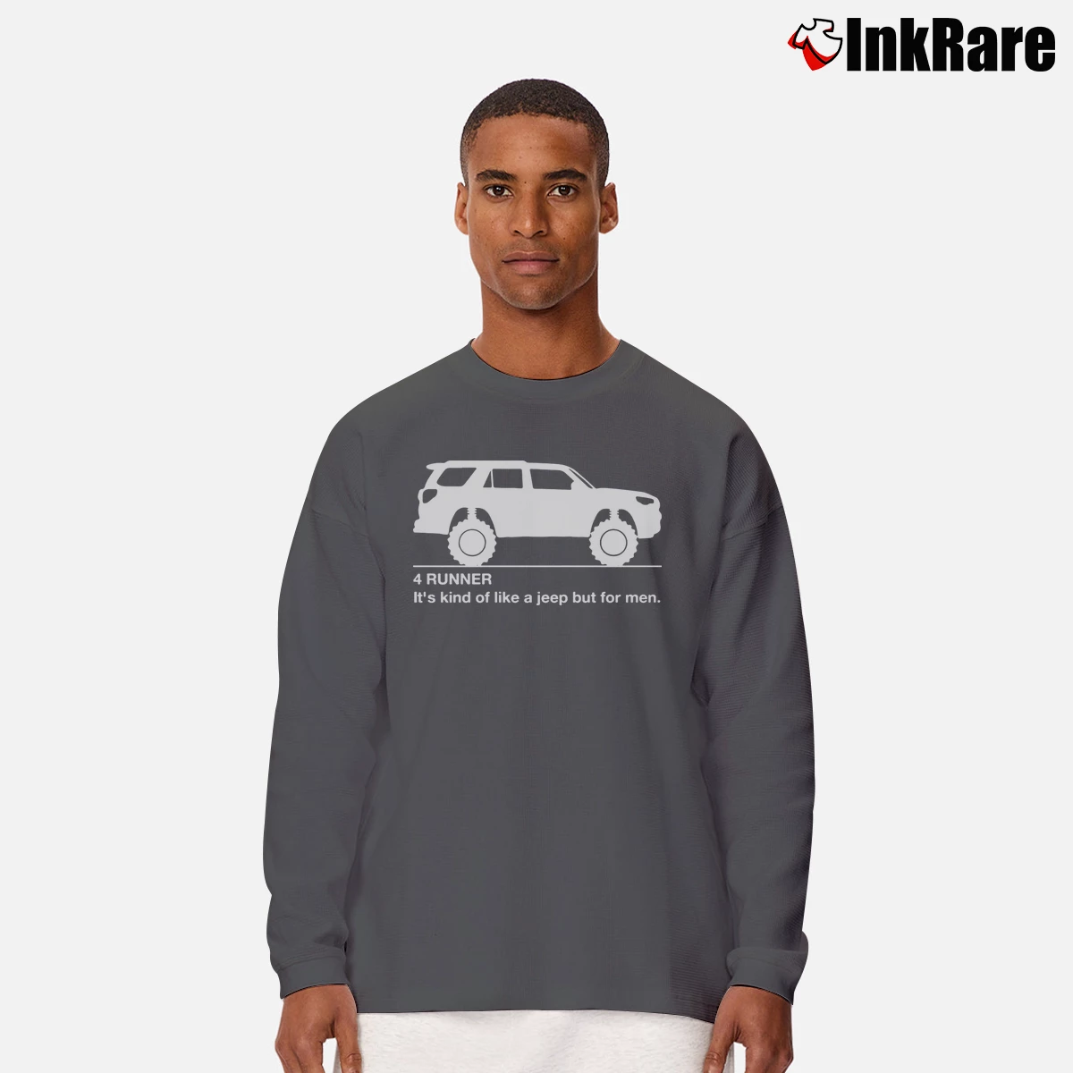 4 Runner Its Kind Of Like A Jeep But For Men Men’s Long-Sleeve Tee in charcoal – Versatile Layering Men’s 4 Runner Its Kind Of Like A Jeep But For Men Long-Sleeve Shirt in charcoal | Sleek, Lightweight, Year-Round Wear