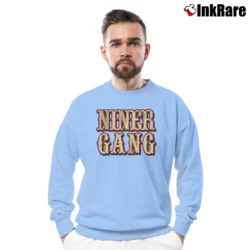 Men’s 49ers Niner Gang Crewneck Sweatshirt in light blue | Cozy Fabric, Clean Style
