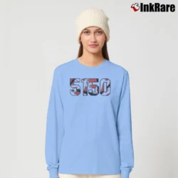 Women’s 5150 EVH Guitar Long-Sleeve Top in light blue | Sleek, Versatile, All-Season