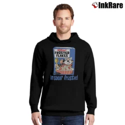 Men’s 60s Tony The Tiger Sugar Frosted Flakes Pullover Hoodie in black | Cozy, Durable, Modern Fit