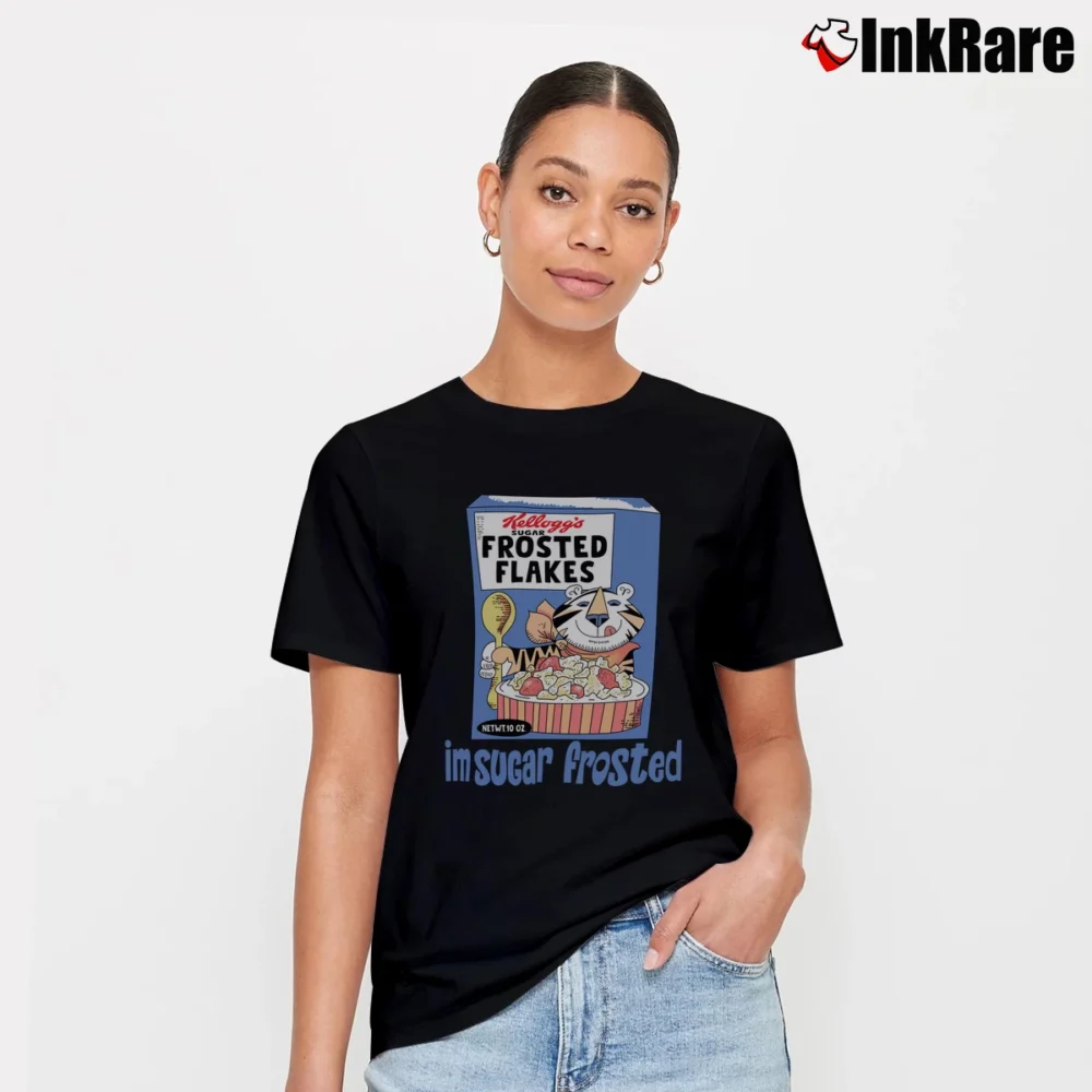 Women’s 60s Tony The Tiger Sugar Frosted Flakes Signature T-Shirt in black | Soft, Flattering Fit