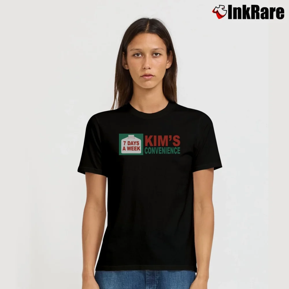 Women’s 7 Days A Week Kim's Convenience T-Shirt in black | Soft, Flattering Fit