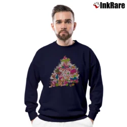 Men’s 7 Dwarfs Snow Christmas Disney Vintage Holiday Crewneck Sweatshirt in navy | Cozy Fabric, Clean Style