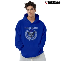 Men’s 7 Seconds Band Rudie Cat Logo Pullover Hoodie in royal blue | Cozy, Durable, Modern Fit