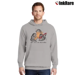 Men’s 70s B Kliban Cat Sex Mice And Rock'N Roll Crazy Pullover Hoodie in sport grey | Cozy, Durable, Modern Fit