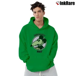 Men’s 70s Belton Rat Mickey Mouse Vintage Pullover Hoodie in irish green | Cozy, Durable, Modern Fit