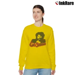 Women’s 70s Cat Stevens Classic Music Relaxed Sweatshirt in yellow | Soft, Laid-Back Vibe