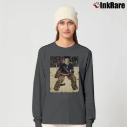 Women’s 70s Ed Giacomin New York Rangers Long-Sleeve Top in charcoal | Sleek, Versatile, All-Season