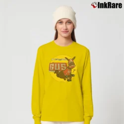 Women’s 70s Gus 1976 Mule Football Walt Disney World Disneyland Movie Cartoon Promo Long-Sleeve Top in yellow | Sleek, Versatile, All-Season