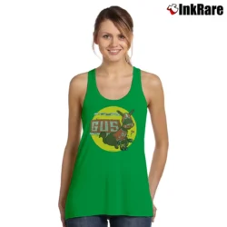 Women’s 70s Gus 1976 Mule Football Walt Disney World Disneyland Movie Cartoon Promo Tank Top in irish green | Lightweight, Movement-Friendly