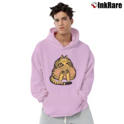 Men’s 70s Kliban Cat Football Crazy Hawaii 1975 Pullover Hoodie in light pink | Cozy, Durable, Modern Fit