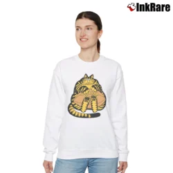 Women’s 70s Kliban Cat Football Crazy Hawaii 1975 Relaxed Sweatshirt in white | Soft, Laid-Back Vibe
