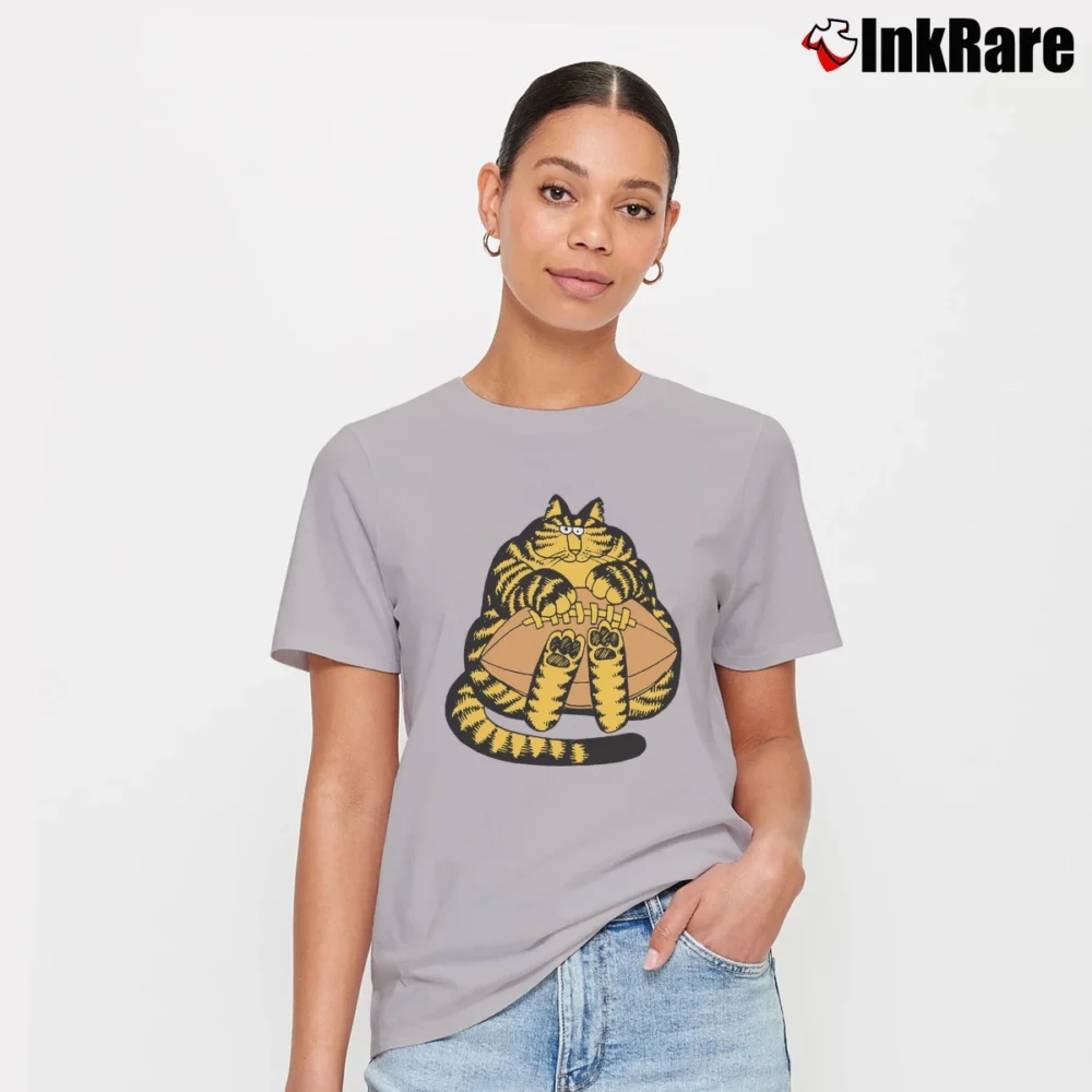 Women’s 70s Kliban Cat Football Crazy Hawaii 1975 Signature T-Shirt in sport grey | Soft, Flattering Fit