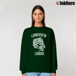 Women’s 70s Longview Lobos Texas Relaxed Sweatshirt in forest green | Soft, Laid-Back Vibe