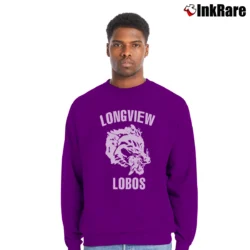 Men’s 70s Longview Lobos Texas Crewneck Sweatshirt in purple | Cozy Fabric, Clean Style